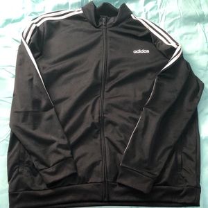 adidas crewneck zip up (black)